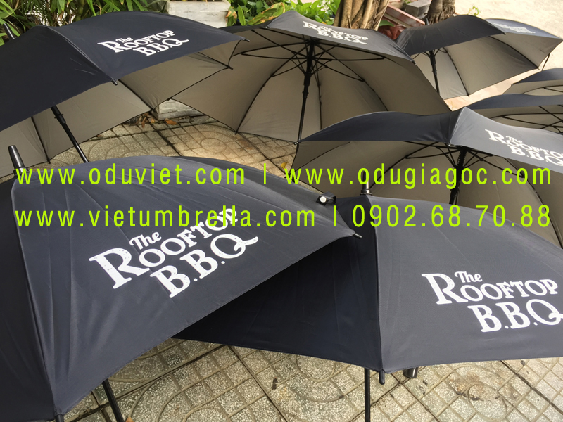 xưởng sản xuất ô dù cầm tay in logo quảng cáo